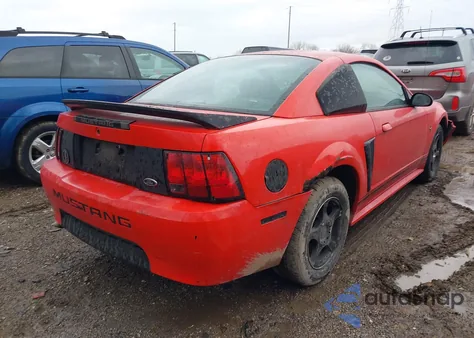 2000 Ford Mustang z USA, uszkodzony, nr VIN 1FAFP4040YF174259